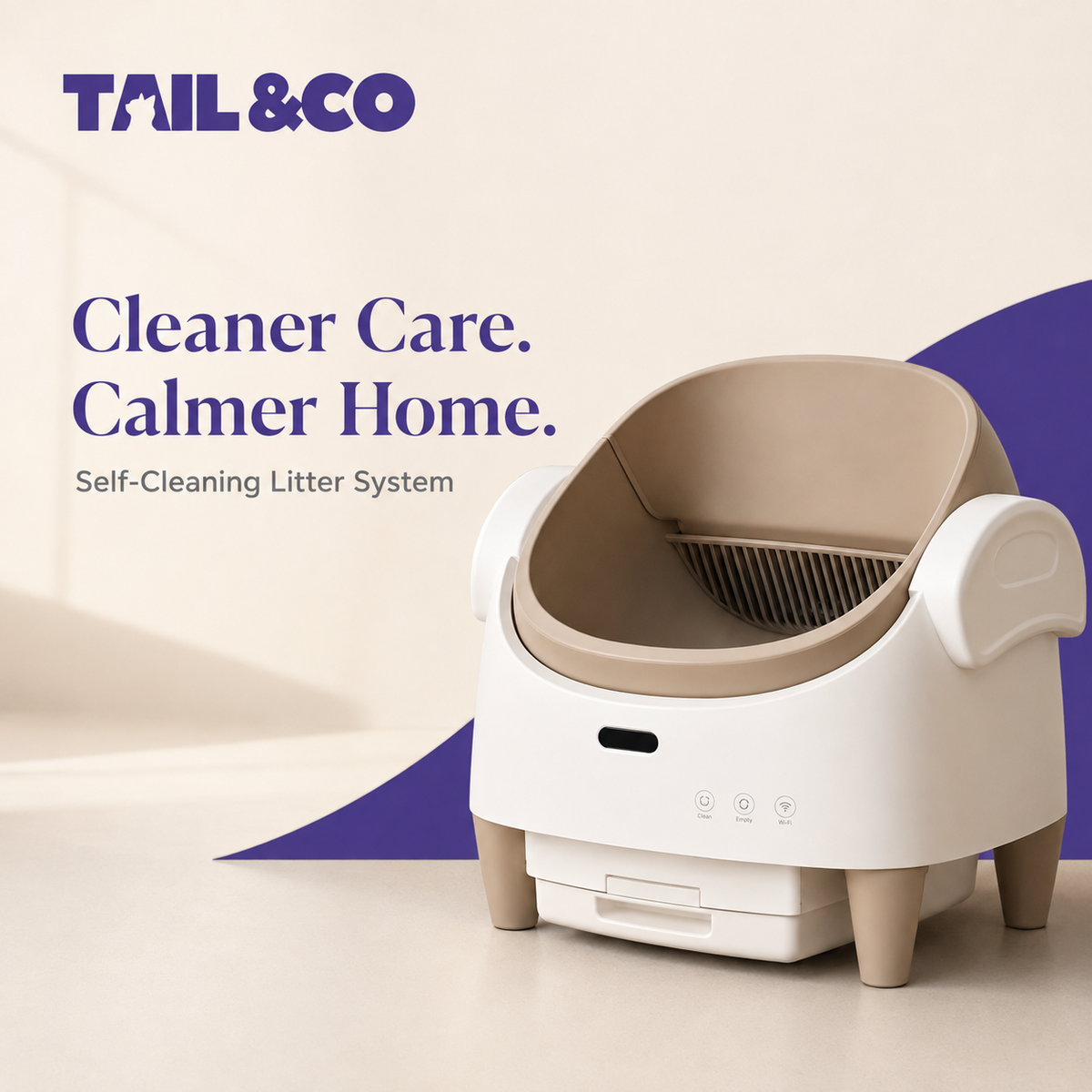 CleanNest™ - Automatic Self-Cleaning Cat Litter Box