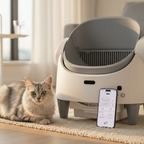 White Cat Litter Box Lifestyle 3